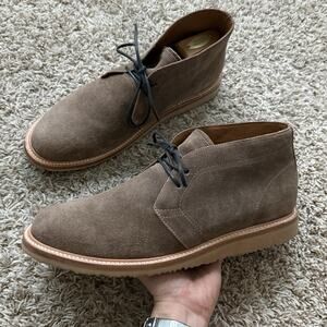 Rhodes Chukka Boots Brown Suede Leather Work Wedge Sole Lace Up Men’s Size 11.5